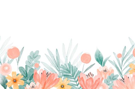 Premium Vector Watercolor Spring Background