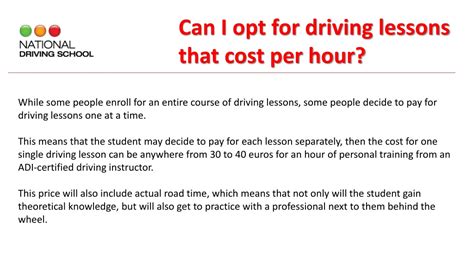 Ppt How Much Do Driving Lessons Cost Powerpoint Presentation Free
