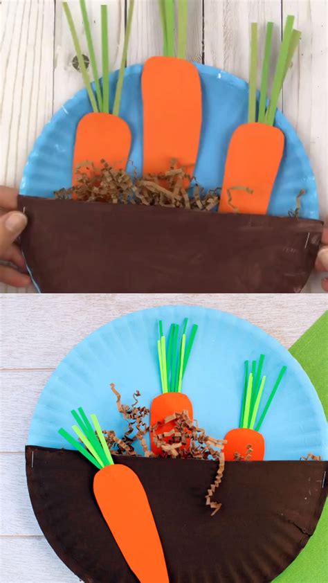 Less sterile play environments and more time with kids in nature! Paper plate garden craft kids | Garden crafts for kids ...