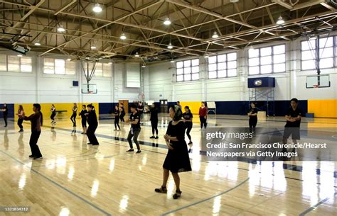 A Tai Chi Class Takes Over The Vern Hickey Gymnasium In Davis Ca