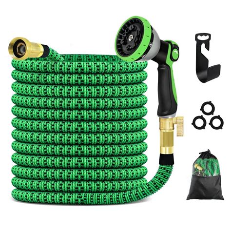 Weguard 50 Ft Flexible Water Hose With 10 Function Nozzle Garden Water