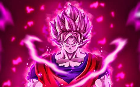 Download Wallpapers Black Goku 4k Purple Fire Flames Dbs Son Goku Black Goku Super Saiyan