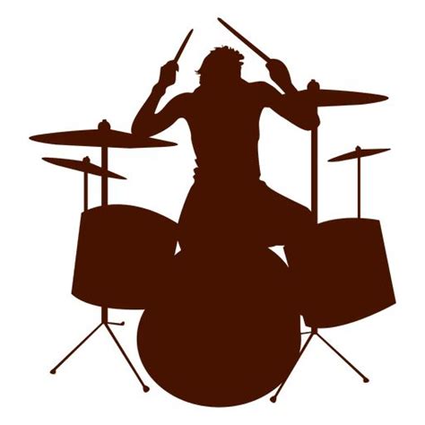 Musician music drums silhouette #AD , #AD, #affiliate, #music, #drums, #silhouette, #Musician ...