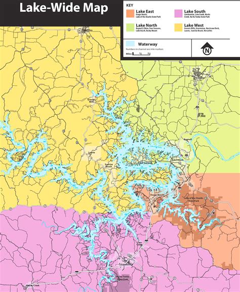 Large Detailed Map Of Lake Of The Ozarks