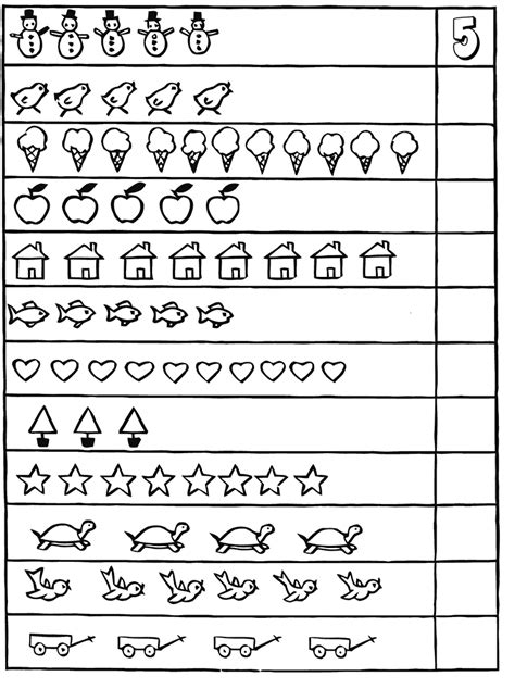 Students count in sequence to determine position or total up to 5. Kindergarten Math Worksheets - Best Coloring Pages For Kids