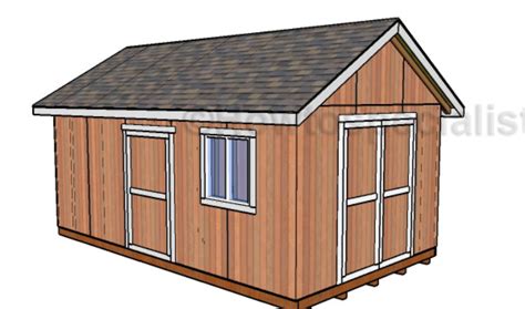 12x20 Shed Plans Free Howtospecialist How To Build Step By Step