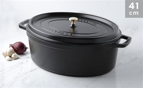 Cocotte Ovale Fonte Noire 41 Cm Colichef