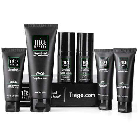 Tiege Hanley Mens Skin Care System Level 3 Anti Aging Routine Product Set Face Wash Serum