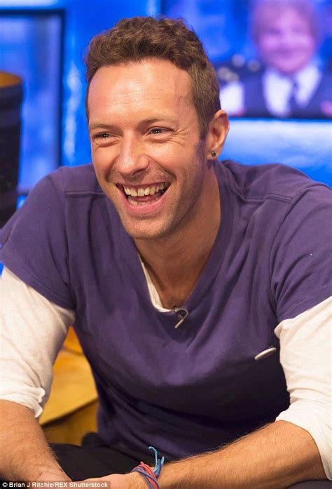All Smiles Chris Cut A Relaxed And Jovial Figure As He Dressed Down In A Plain Purple T Shirt