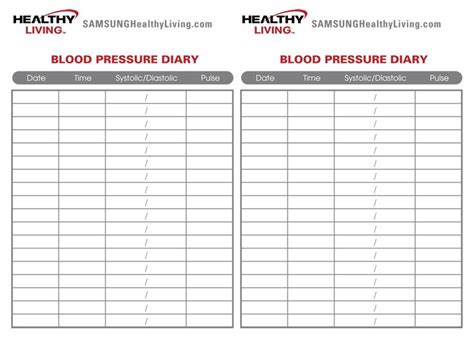 Blood Pressure Log Chart Printable Daxblaster