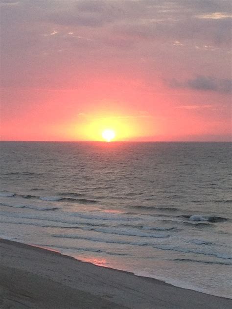 Sunrise Over The Ocean At Myrtle Beach South Carolina Myrtle Beach