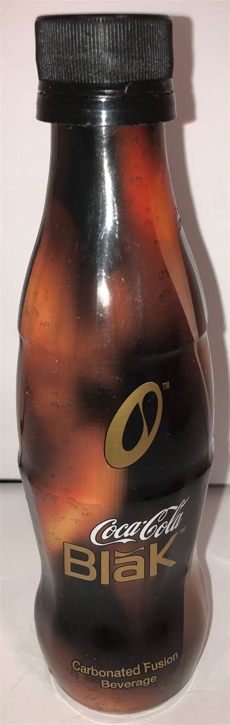 Vintage Authentic Coca Cola Coke Blak 8 Oz Glass Bottle Empty With Cap