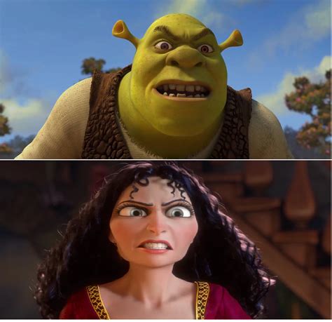 Shrek Gets Mad At Mother Gothel By Mblairll On Deviantart