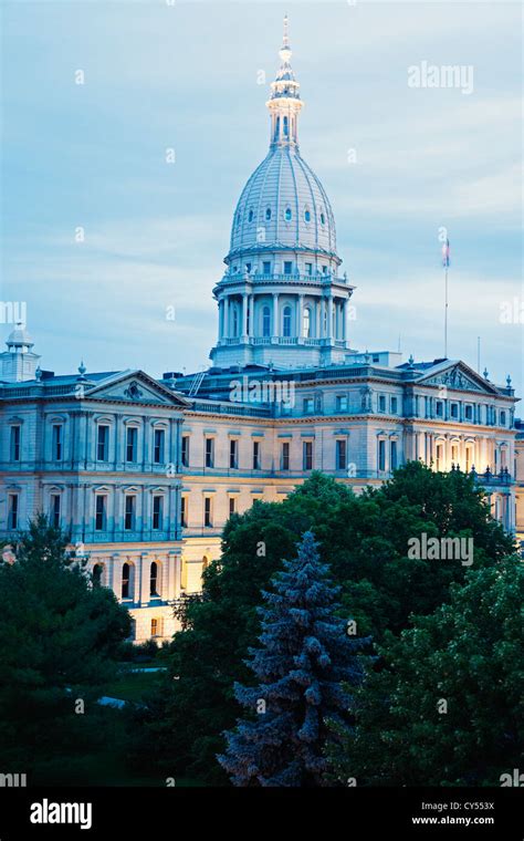 Usa Michigan Lansing State Capitol Building Stock Photo Alamy