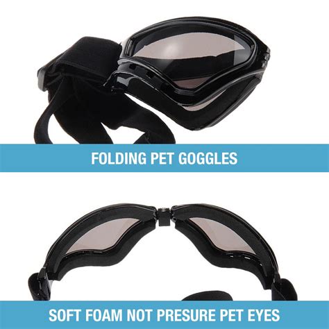 Petleso Large Dog Goggles Eye Protection Pet Sunglasses For Medium