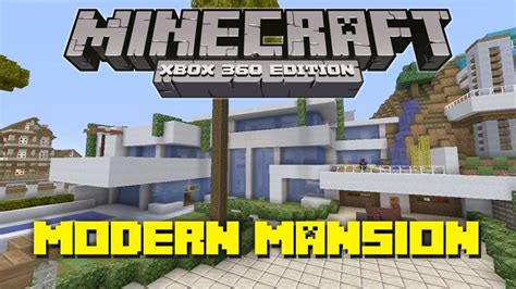 Minecraft Xbox 360 Modern Mansion 4 Showcase Miami Style Youtube