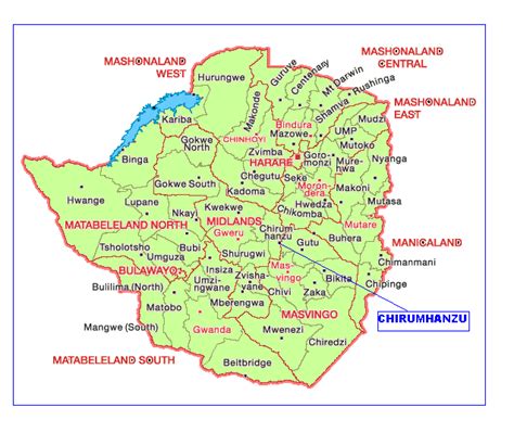 Maybe you would like to learn more about one of these? Map of Zimbabwe showing Chirumhanzu (Study Area ...