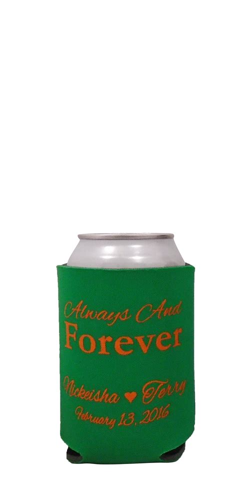 Always and forever wedding coozie 6250 | Wedding coozies, Custom koozies wedding, Forever wedding
