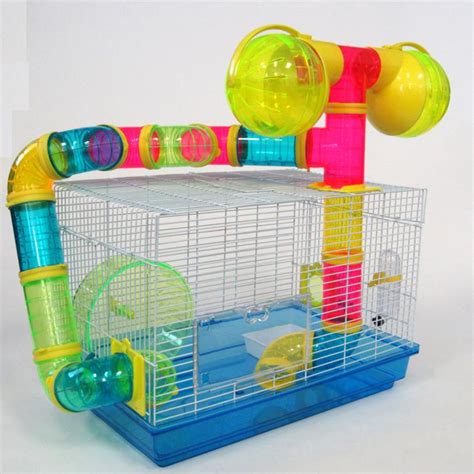 Yml Tubed Hamster Cage In Blue Petco