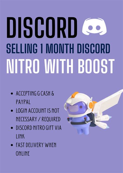 Sold Discord Nitro 1 Month W 2 Boosts Epicnpc Marketplace