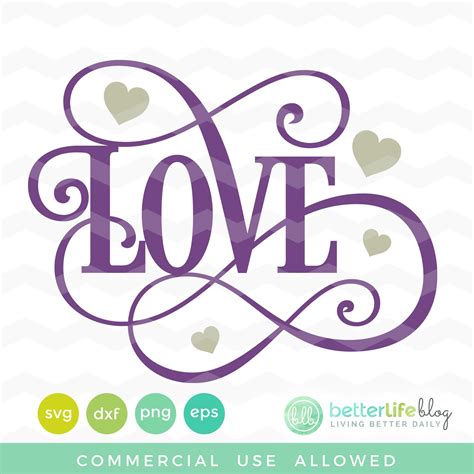 Love Svg File Cricut Lettering Svg File