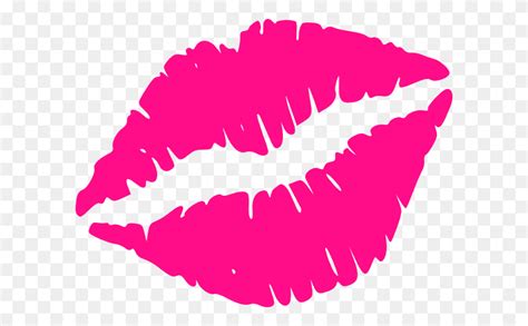 Hot Pink Lips Hot Pink Lips Clip Art Smooch Clipart Flyclipart