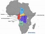 Zentralafrikanische Länder - WorldAtlas