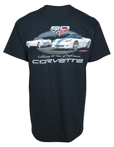 Corvette 60 Years Of Performance T Shirt Free Shipping On Orders Over 99 At Summit Racing