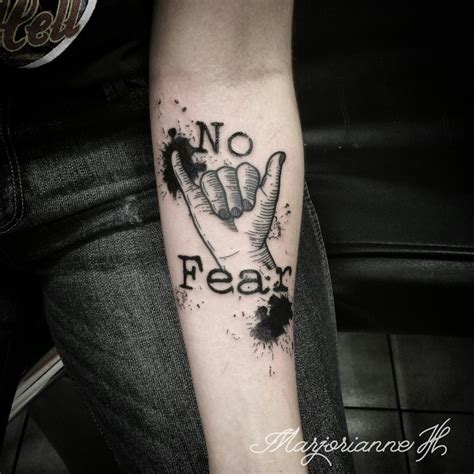 No Fear Tattoo By Marjorianne No Fear Tattoo Theme Tattoo Jungle Theme Sleeve Tattoos Body