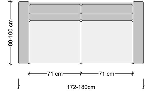 Sofa Standard Dimensions In Cm Baci Living Room