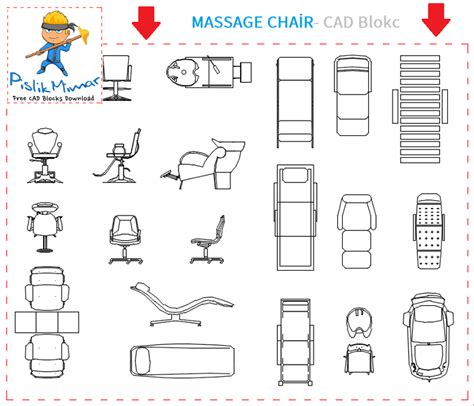 Massage Chair Dwg In Autocad Drawing 21920 Kb