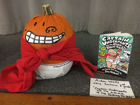 Captain Underpants Entry For Storybook Pumpkin Contest Story Book