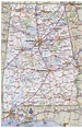 Large detailed road map of Alabama with all cities | Vidiani.com | Maps ...