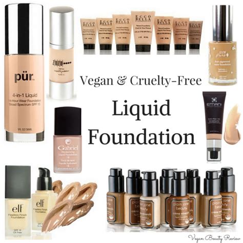 List Of Vegan And Cruelty Free Liquid Foundation Vegan Beauty Review