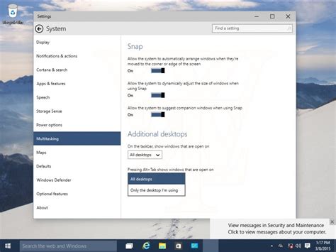 Leaked Windows 10 Screenshot Reveals New Multitasking Options