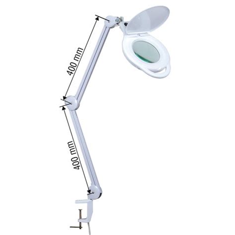 Led magnifying lamp with clamp, newacalox dimmable super bright 3 colors illuminated magnifier lamps, 5x magnifier glass light lens, adjustable swivel arm. Lámpara lupa de sobremesa Bourya 8060LED, 3 dioptrías ...