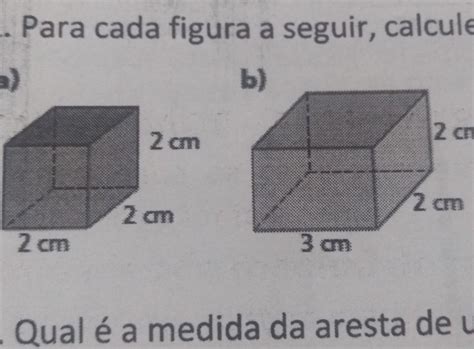 1 Qual é A Medida Da Aresta De Um Cubo Que Tem 125 Cm De Volume 2