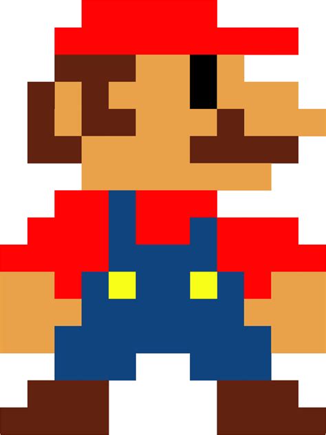 8 Bit Paper Mario Png Download Pixel Art Super Mario Transparent