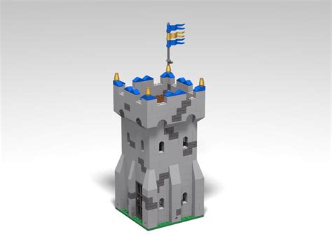 Lego Moc Tower Another Modular Castle Build By Omalley Rebrickable