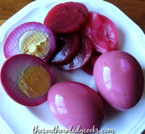 Red Beet Pickled Eggs The Southern Lady Cooks Pickled Eggs Pickled