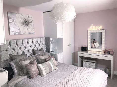 Silver Gray And Light Pink Bedroom Color Scheme Luxurypinkbedrooms