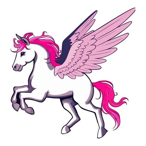 Premium Vector Vector Illustration Of A Winged Unicorn