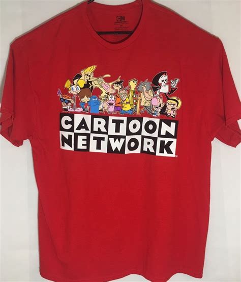 Cartoon Network Characters T Shirt Red 2xl Fashion Clothing Shoes Accessories Mensclothing