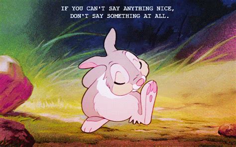 Thumper Disney Quotes Say Something Nice Disney