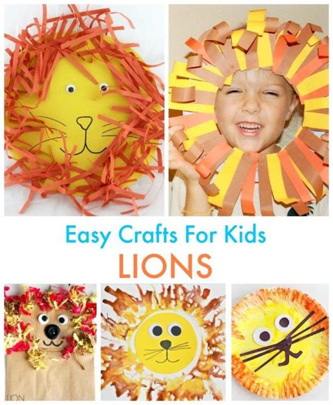 30 Lion Art And Crafts For Kids Emma Owl Crafts For Kids Lion Kids