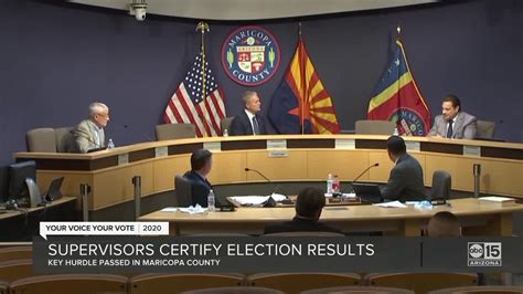 Maricopa County Board Of Supervisors Certify Election Results Video
