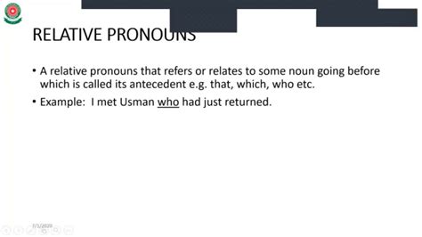 In another sense it means not yet settled. English Grammar: Pronoun - YouTube