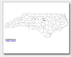 Alexander, member of the legislature and speaker of the north carolina house of commons. Printable North Carolina Maps | State Outline, County, Cities