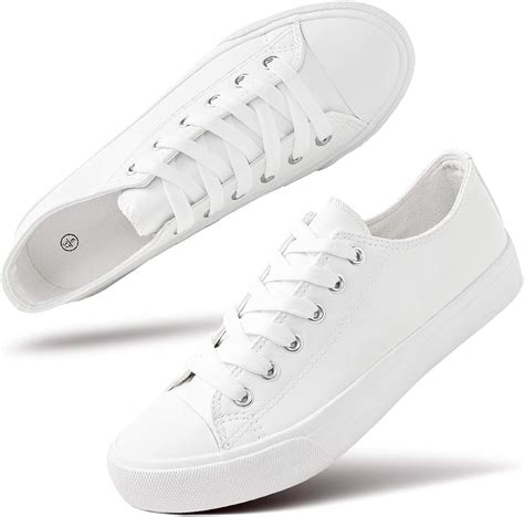 Hash Bubbie Womens White Pu Leather Sneakers Low Top Tennis Shoes