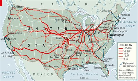 Us Freight Railroad Map World Map
